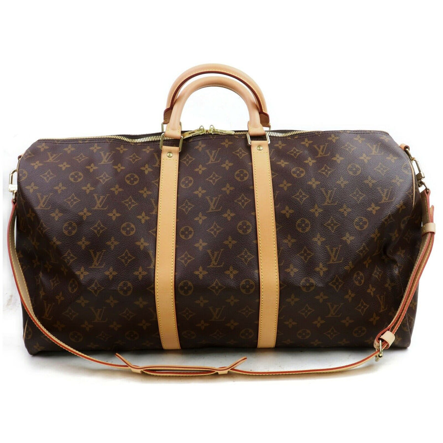 Louis Vuitton Boston Bag Keepall Bandouliere 55  (SHC7-10520)