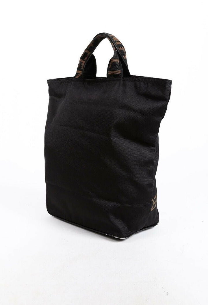 Fendi Bag 1925 Black Brown Nylon Tote