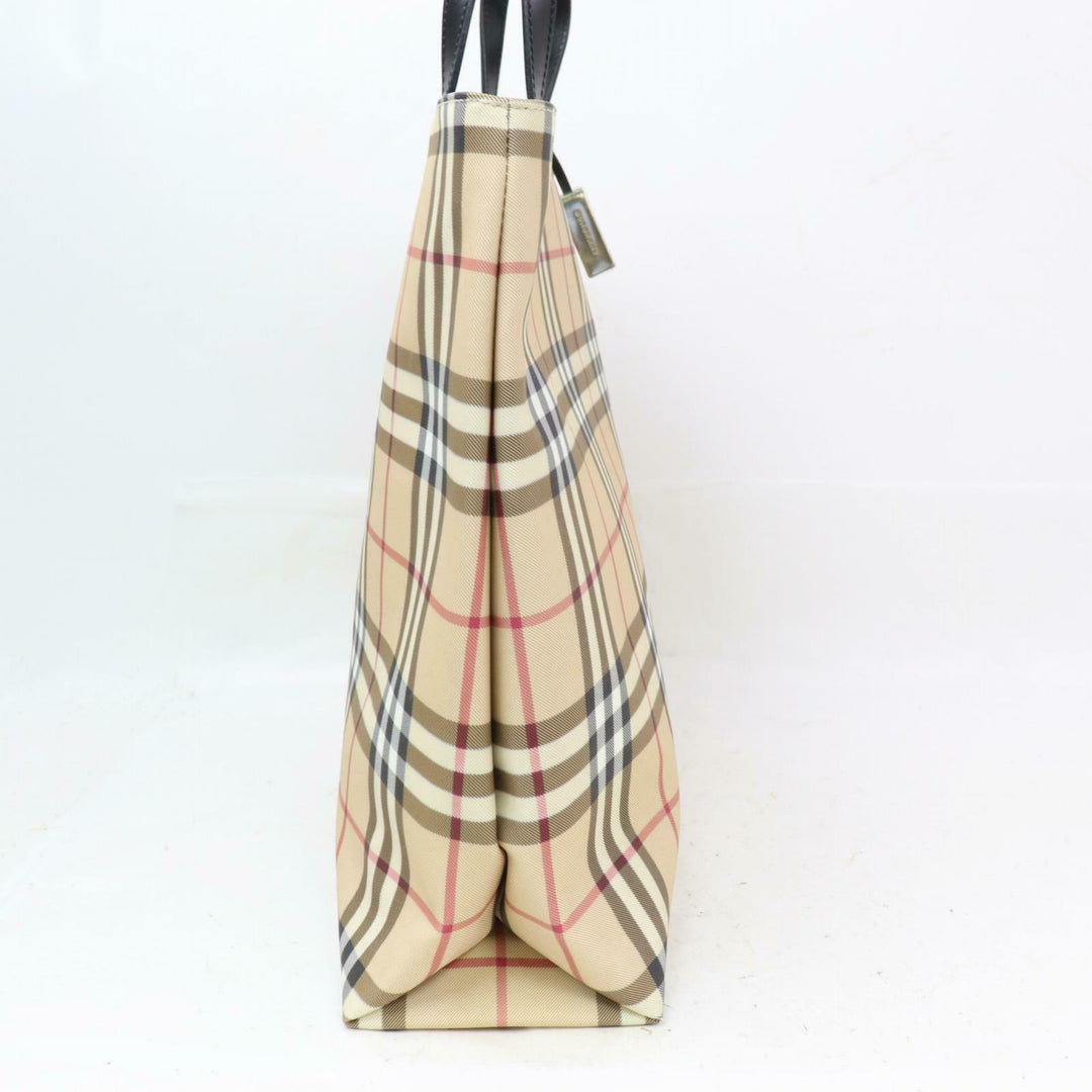 Indistinguishable  Burbe**y Tote Bag Cream PVC (SHC1-14444)