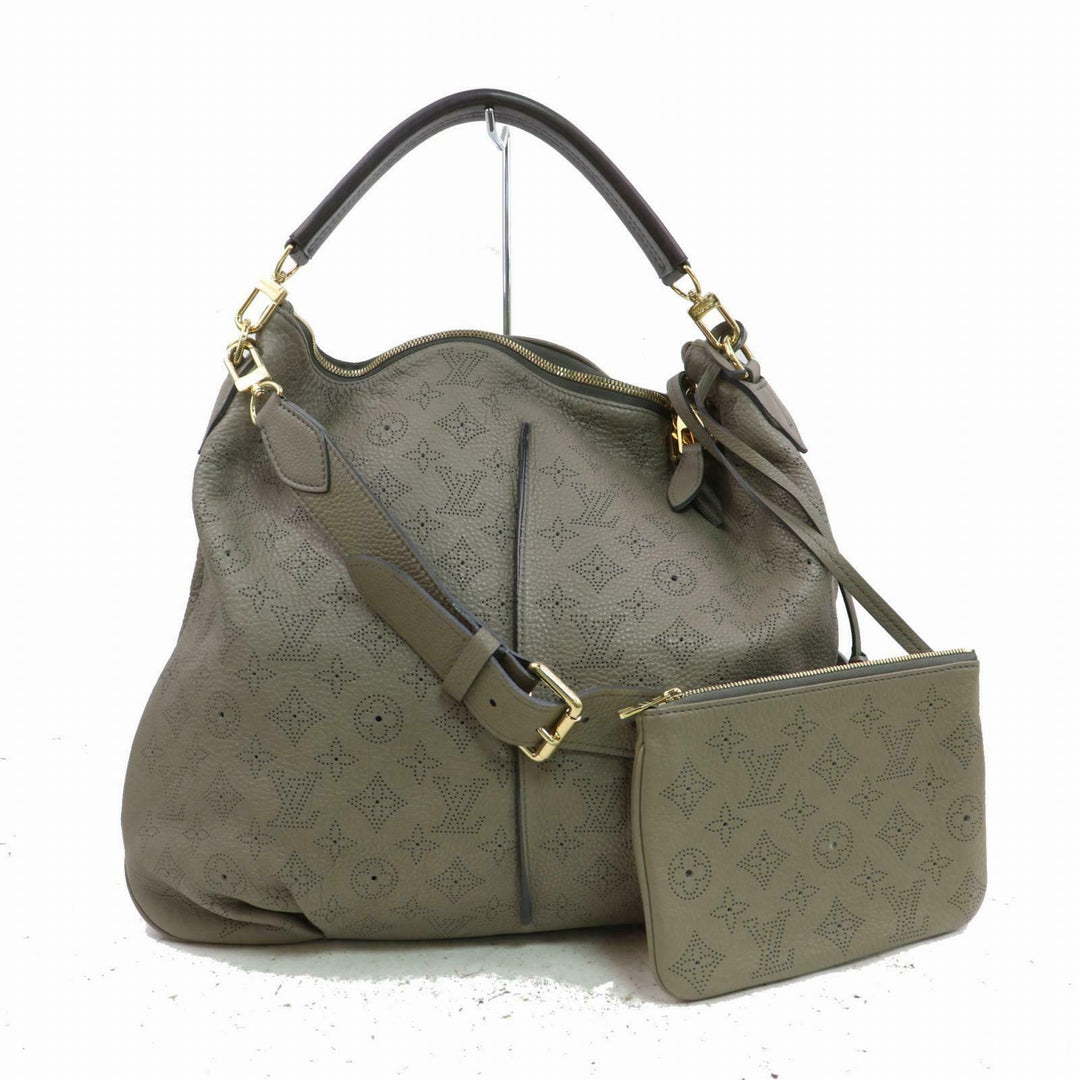 Louis Vuitton Hand Bag Selene Mm Gray Mahina  (SHC7-10735)