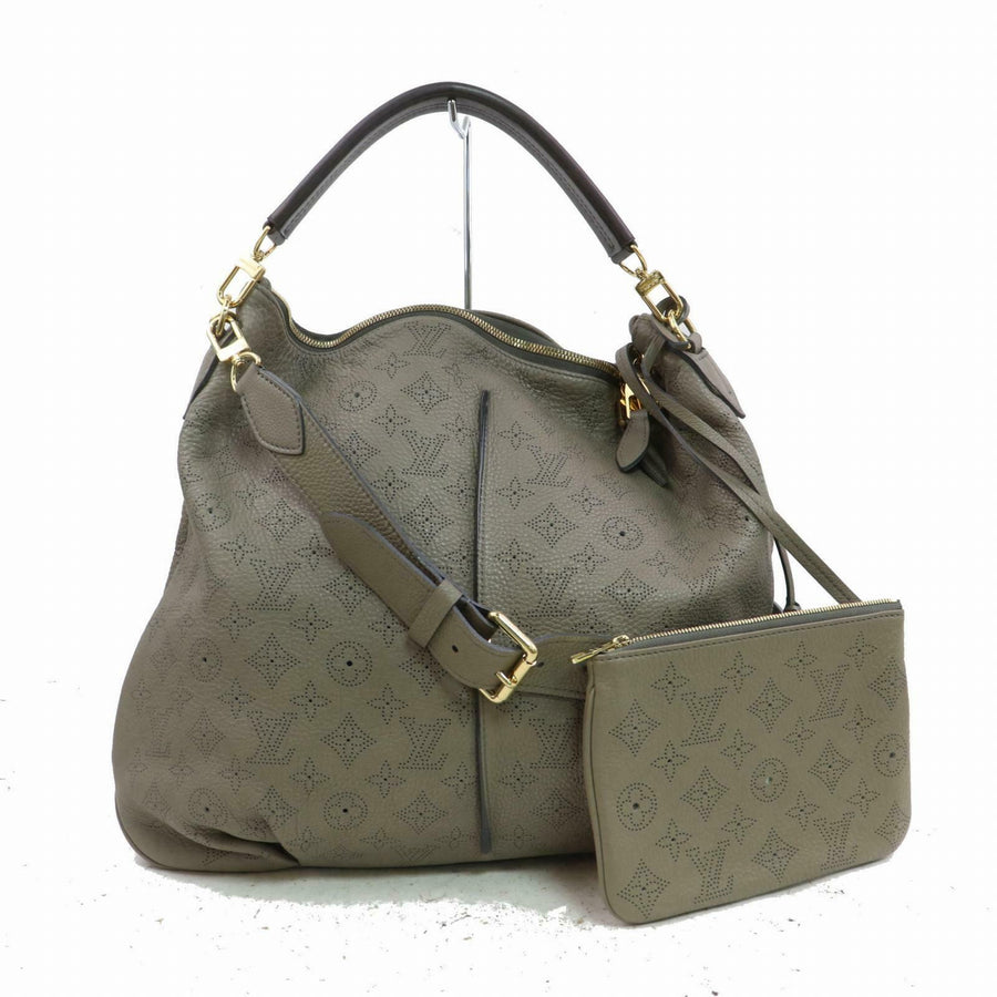 Louis Vuitton Hand Bag Selene Mm Gray Mahina  (SHC7-10735)