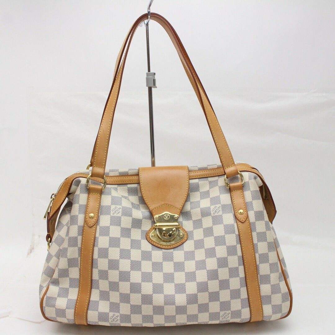 Louis Vuitton Tote Bag Stresa Pm Cream Damier Azur  (SHC7-10628)