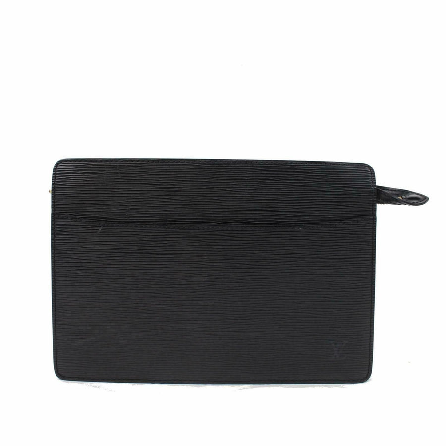 Louis Vuitton Clutch Pochette Homme Black Epi  (SHC7-10725)