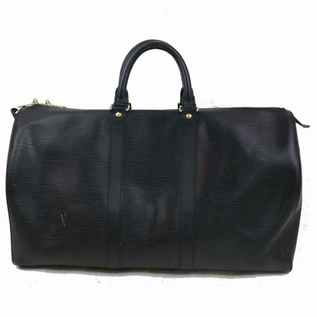 Louis Vuitton Boston Bag Keepall 45 Black Epi (SHC7-10580)