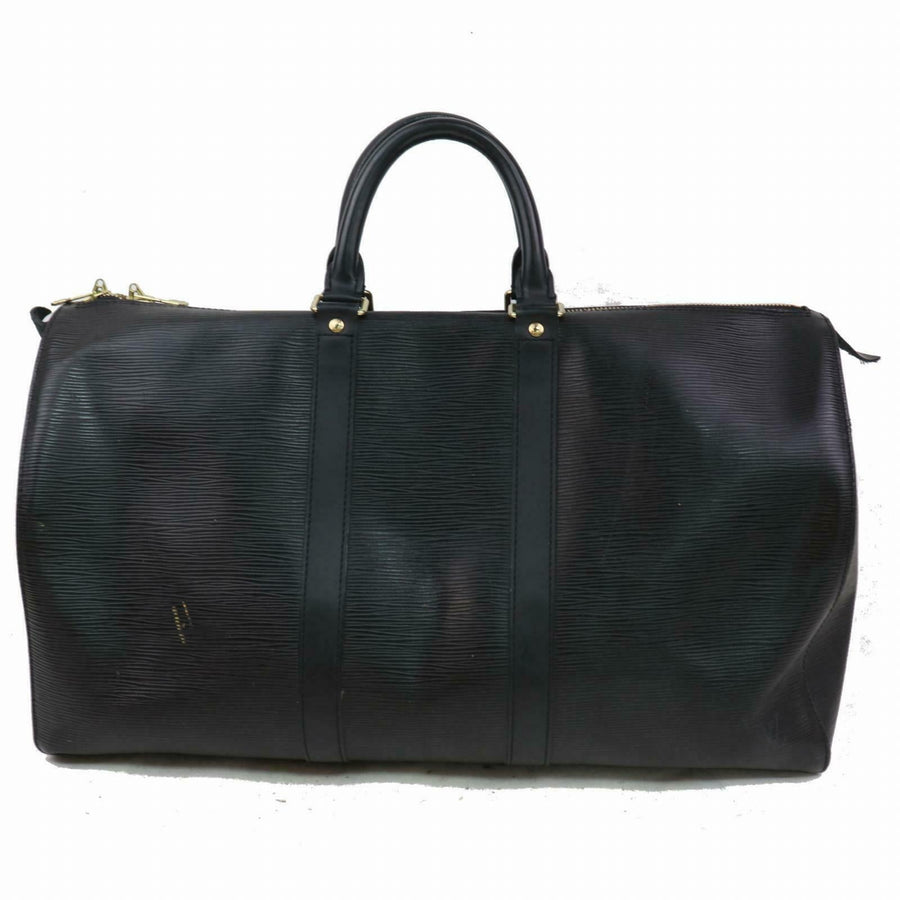 Louis Vuitton Boston Bag Keepall 45 Black Epi (SHC7-10580)