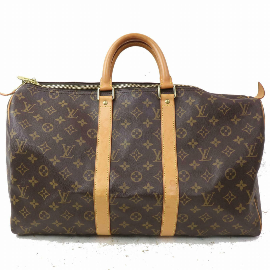 Louis Vuitton Boston Bag Keepall 45 Brown Monogram (SHC7-10469)
