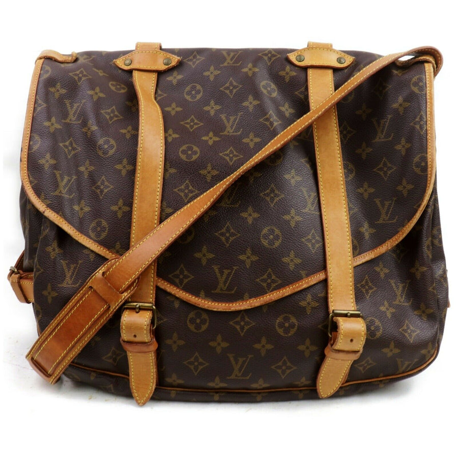 Louis Vuitton Shoulder Bag Saumur 35 Brown Monogram (SHC7-10954)