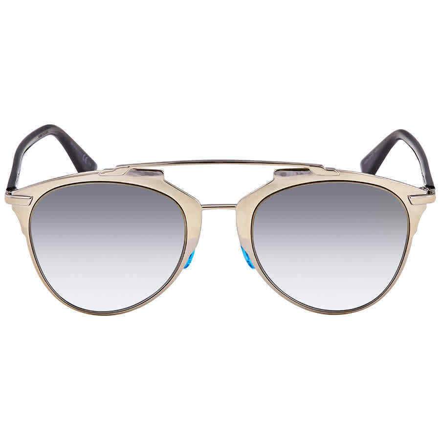 Di**r Reflected Gold Gradient Azure Aviator Ladies Sunglasses Di**rREFLECTED