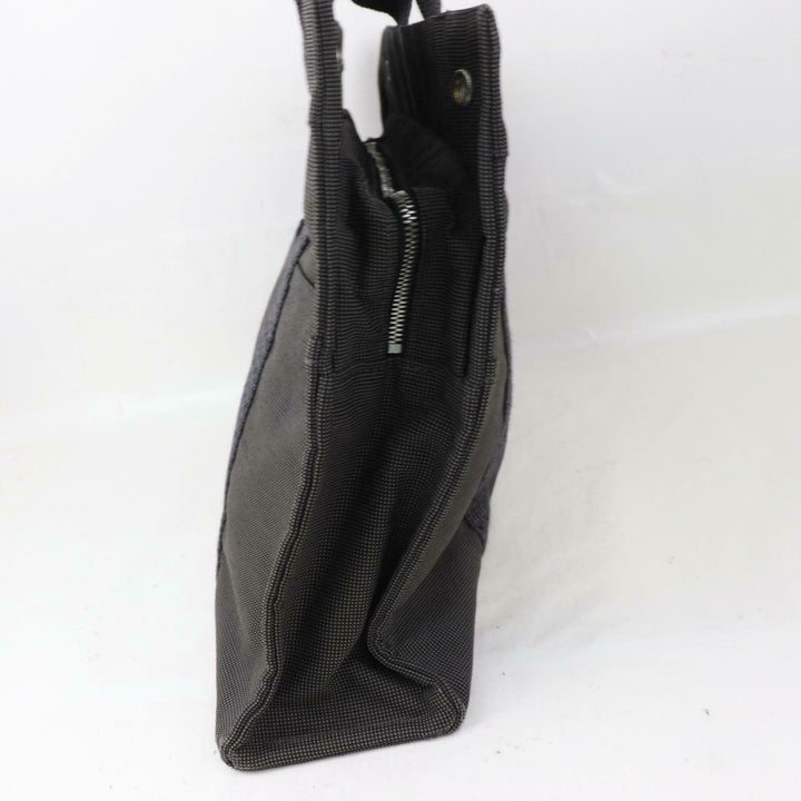 Indistinguishable  Hermes Tote Bag Gray Canvas (SHC1-14485)