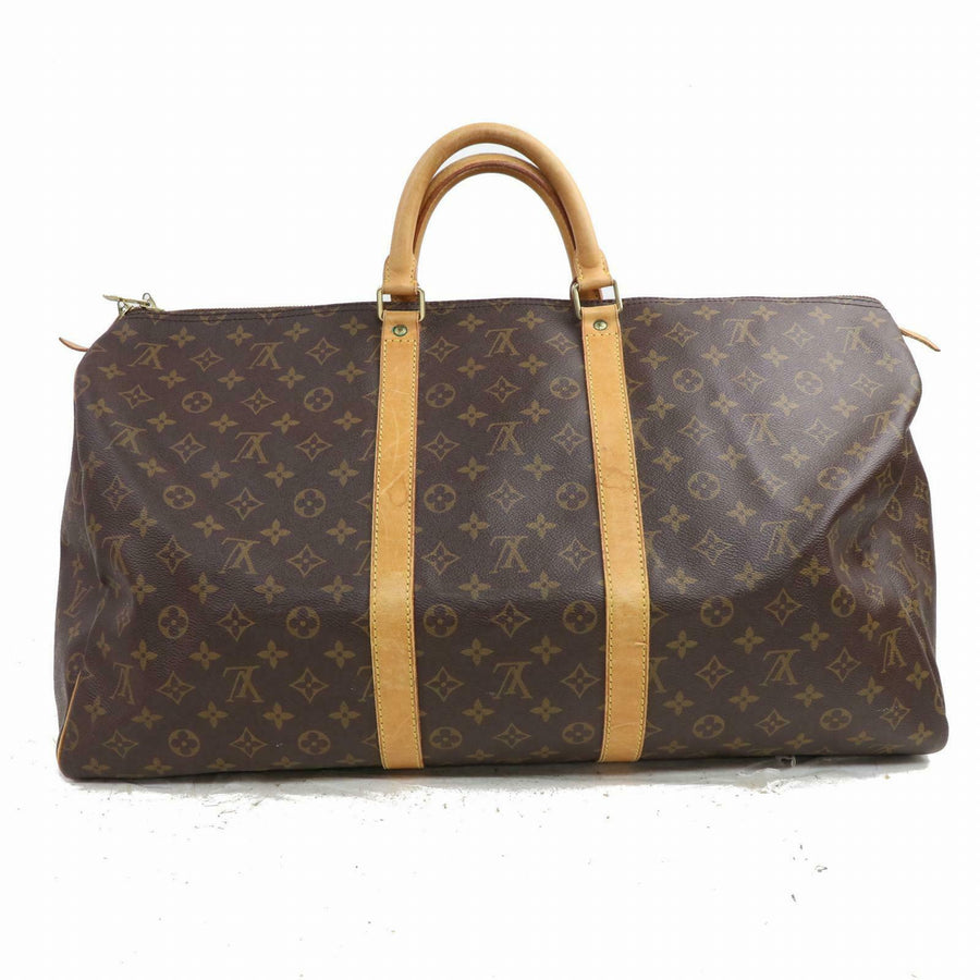 Louis Vuitton Boston Bag Keepall 55 Brown Monogram (SHC7-10128)