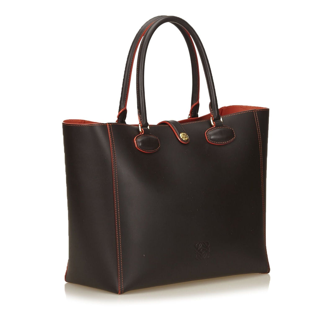 Pre-loved Loewe Brown Leather Leo Tote Spain