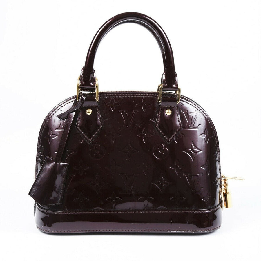 Louis Vuitton Alma BB Monogram Vernis Satchel Bag