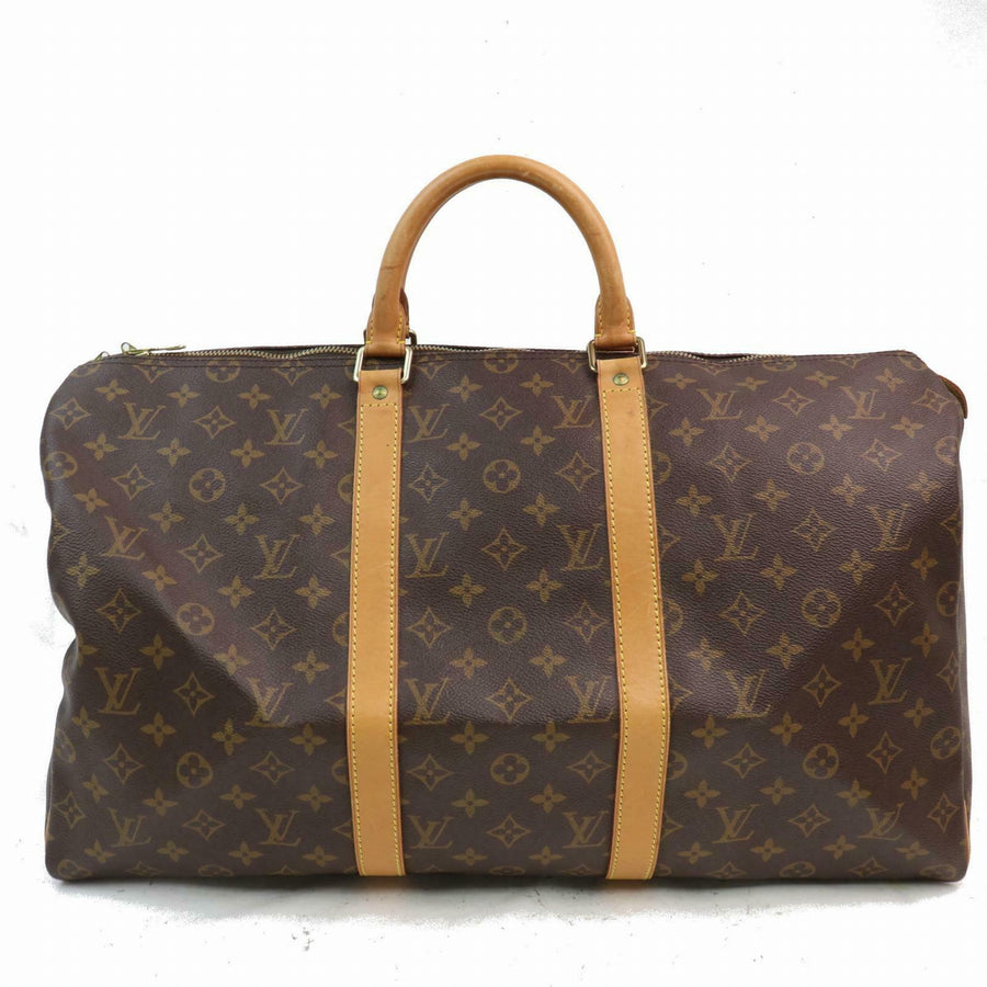 Louis Vuitton Hand Bag Keepall 50 Brown Monogram (SHC7-10387)