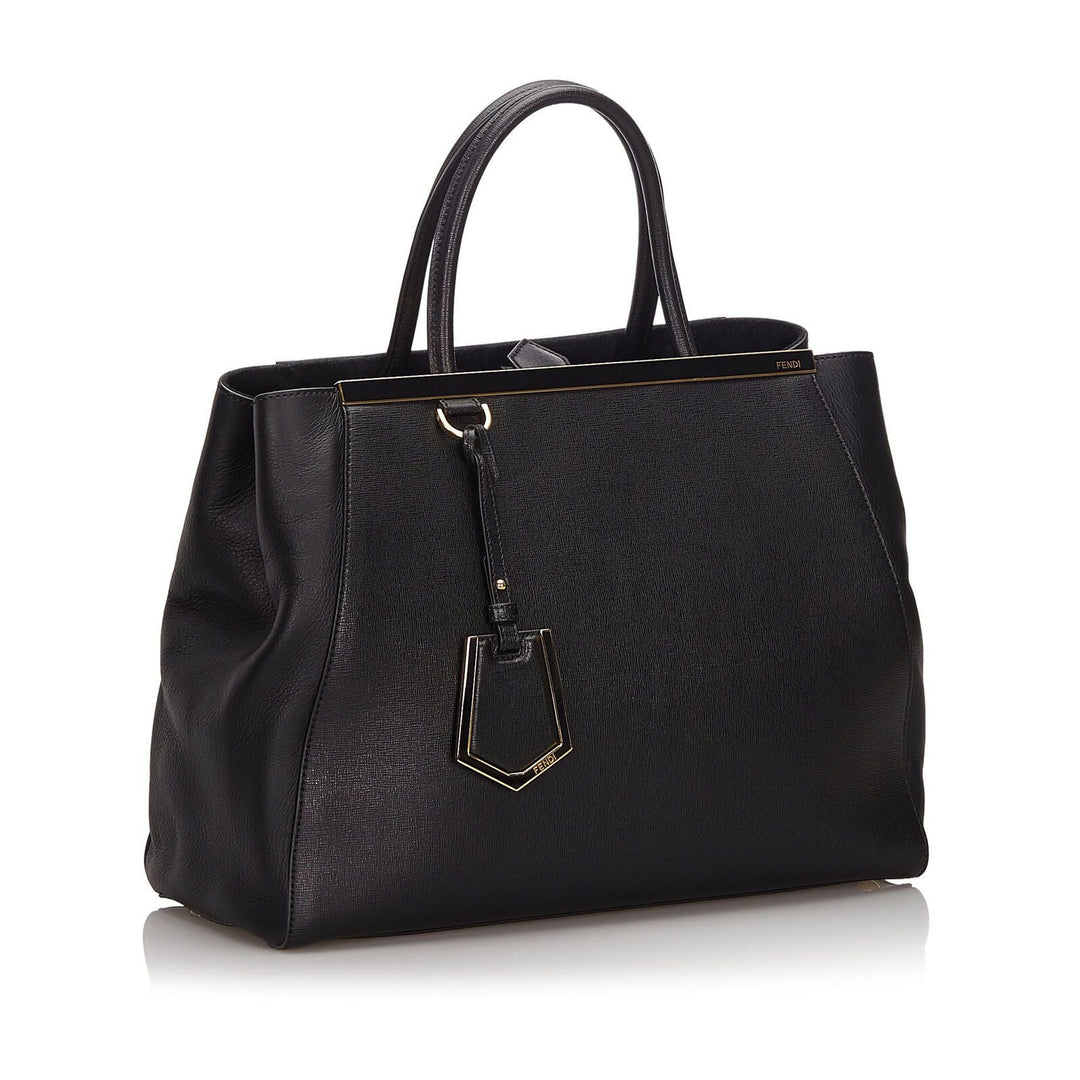Pre-Loved Fendi Black Others Leather Medium 2Jours Satchel Italy