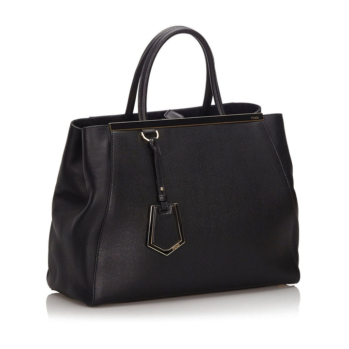 Pre-Loved Fendi Black Others Leather Medium 2Jours Satchel Italy
