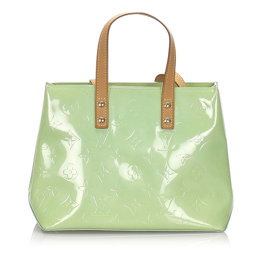 Pre-Loved Louis Vuitton Green Vernis Leather Reade PM France