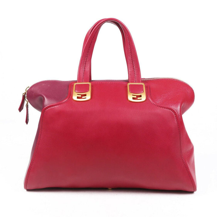 Fendi Bag Chameleon Large Purple Red Leather Tote
