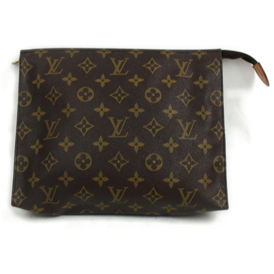 Louis Vuitton Cosmetic Pouch Poche Toilette 26  (SHC7-10305)