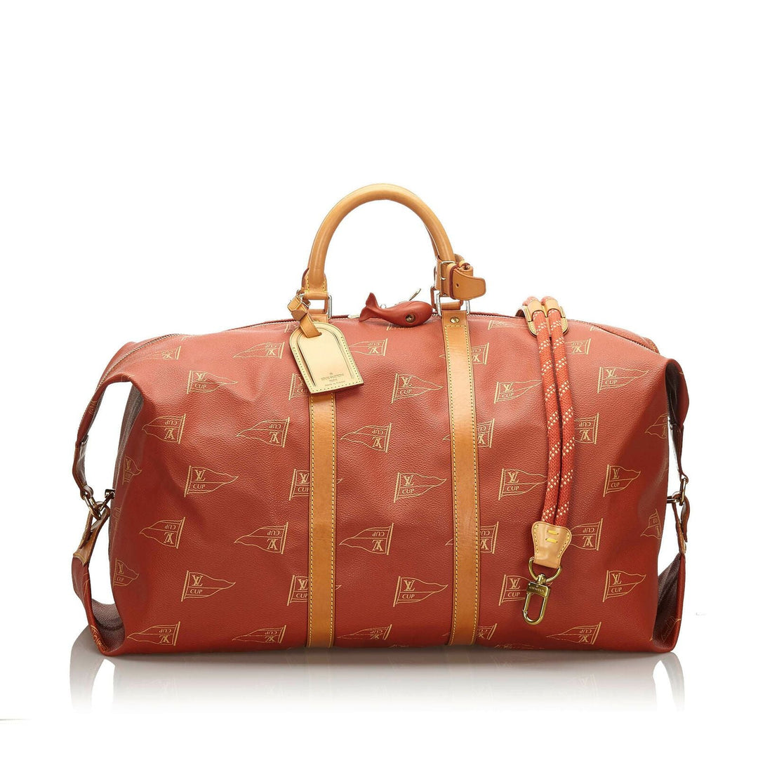 Pre-Loved Louis Vuitton Red PVC Plastic 1995 LV Cup Travel Bag France