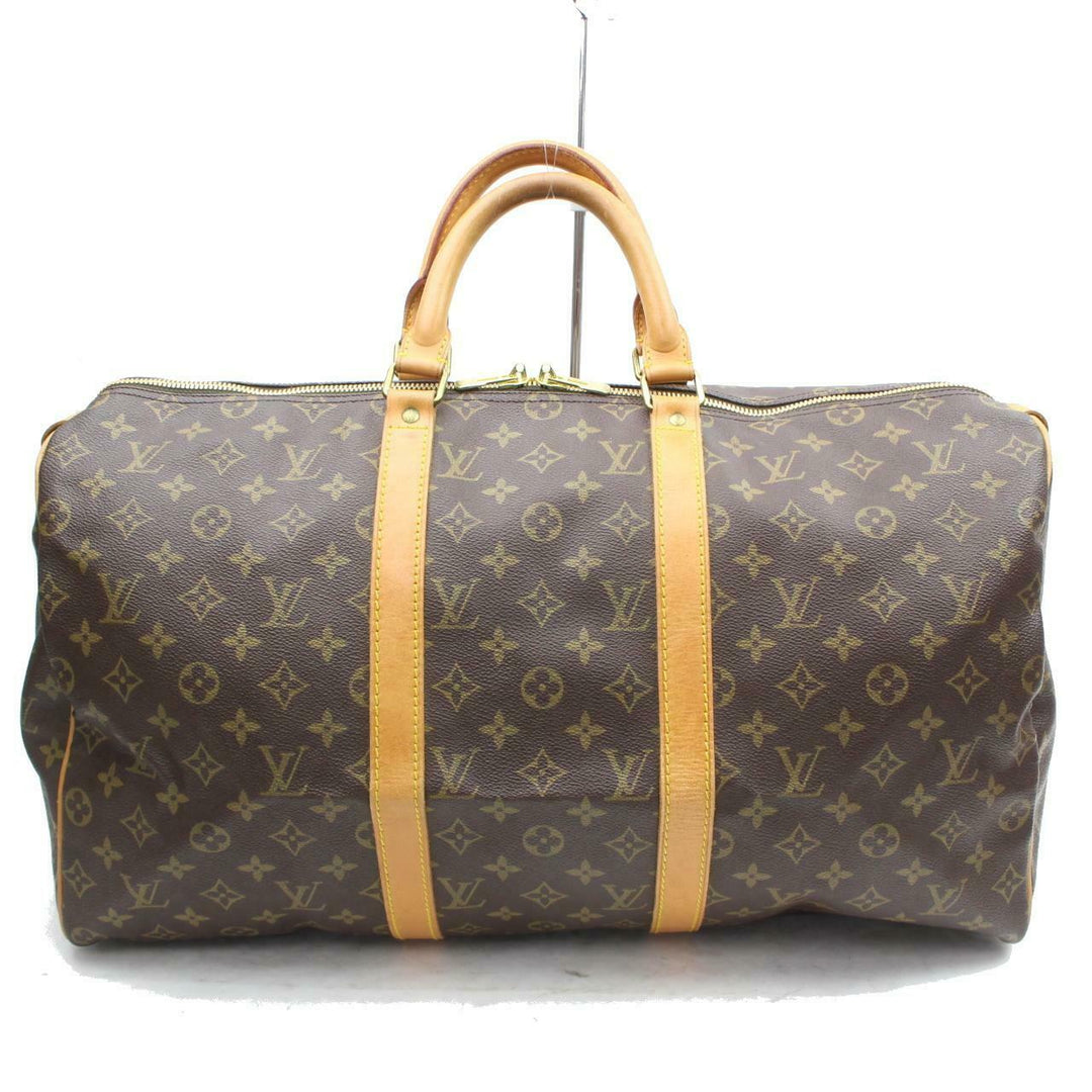 Louis Vuitton Boston Bag Keepall 50 Brown Monogram (SHC7-10817)