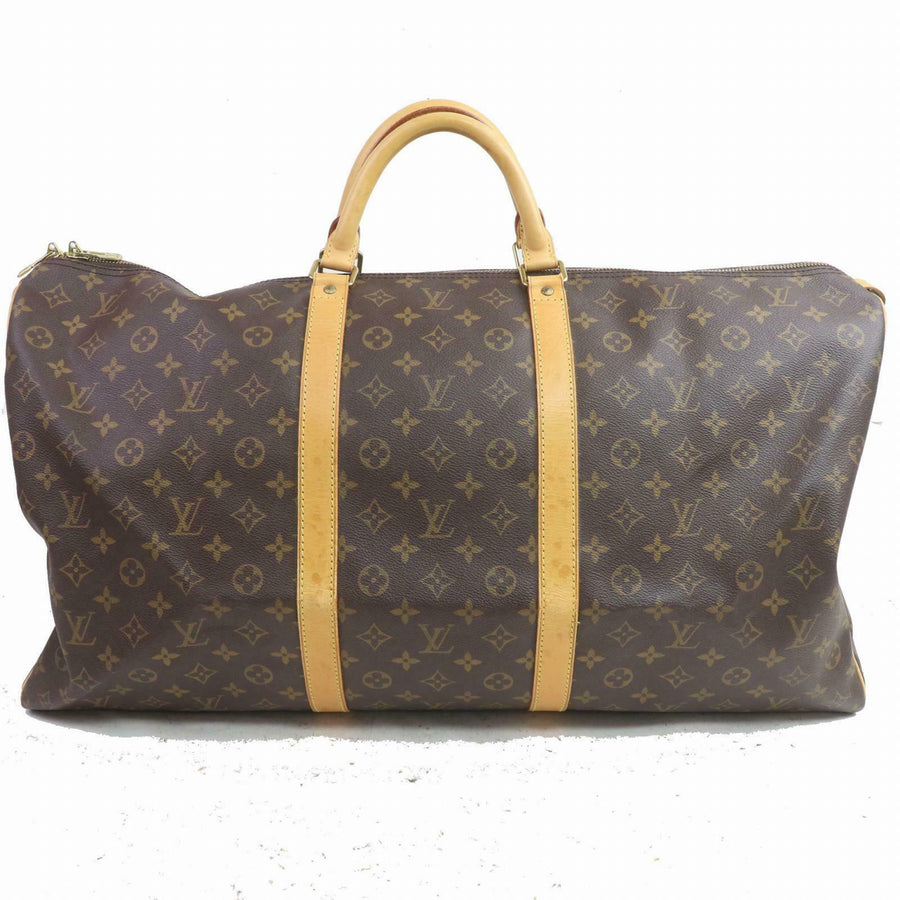 Louis Vuitton Boston Bag Keepall 60 Brown Monogram (SHC7-10638)