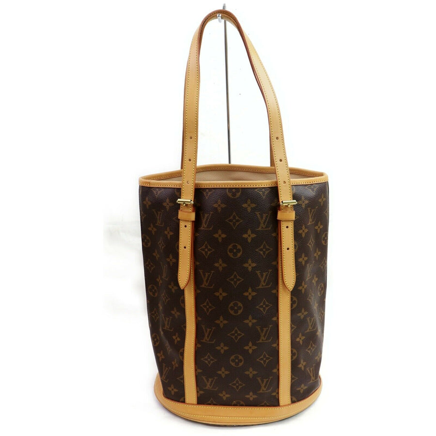 Louis Vuitton Tote Bag Bucket Gm Brown Monogram  (SHC7-10572)