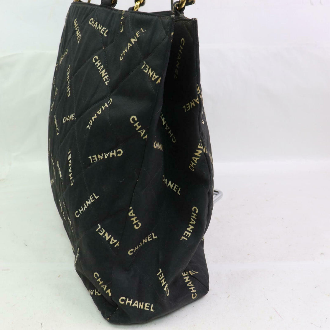 C*C Tote Bag Black Nylon (SHC1-15716)
