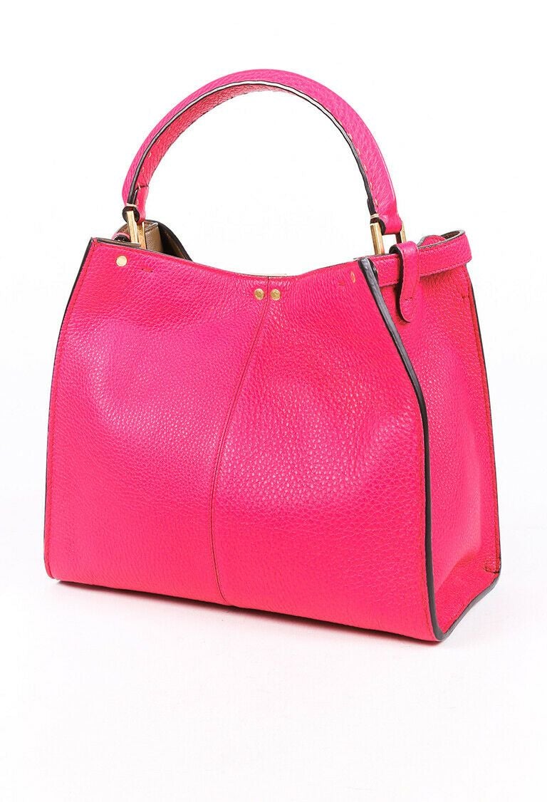Fendi Bag Peekaboo X-Lite Medium Pink Leather Satchel