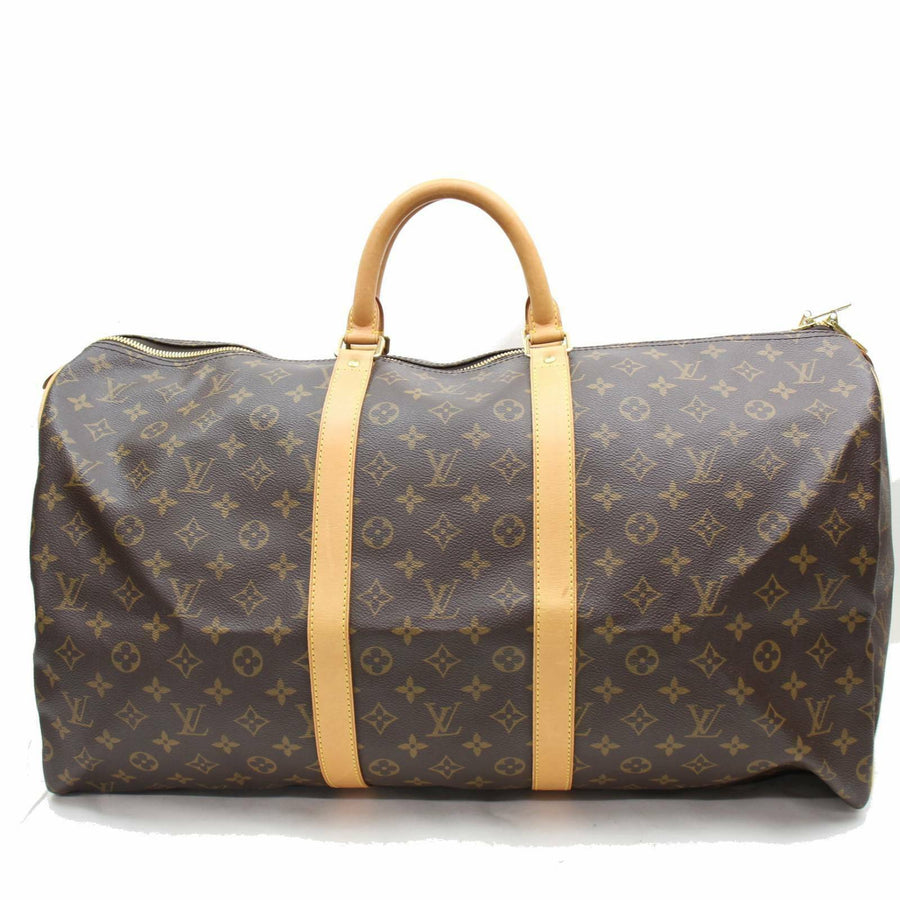 Louis Vuitton Boston Bag Keepall 55 Brown Monogram (SHC7-11076)