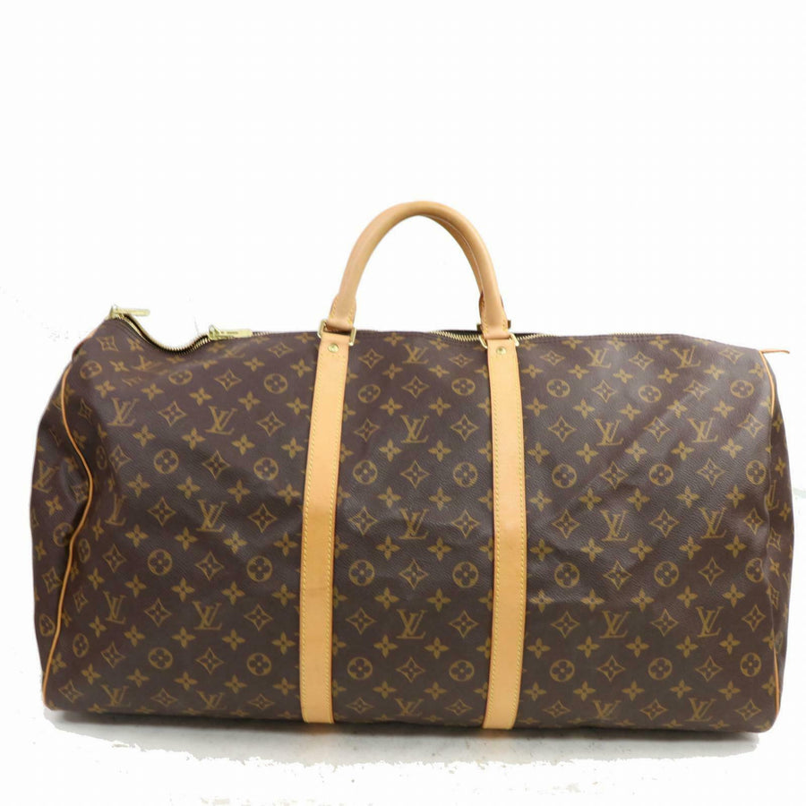 Louis Vuitton Boston Bag Keepall 60 Brown Monogram (SHC7-10625)