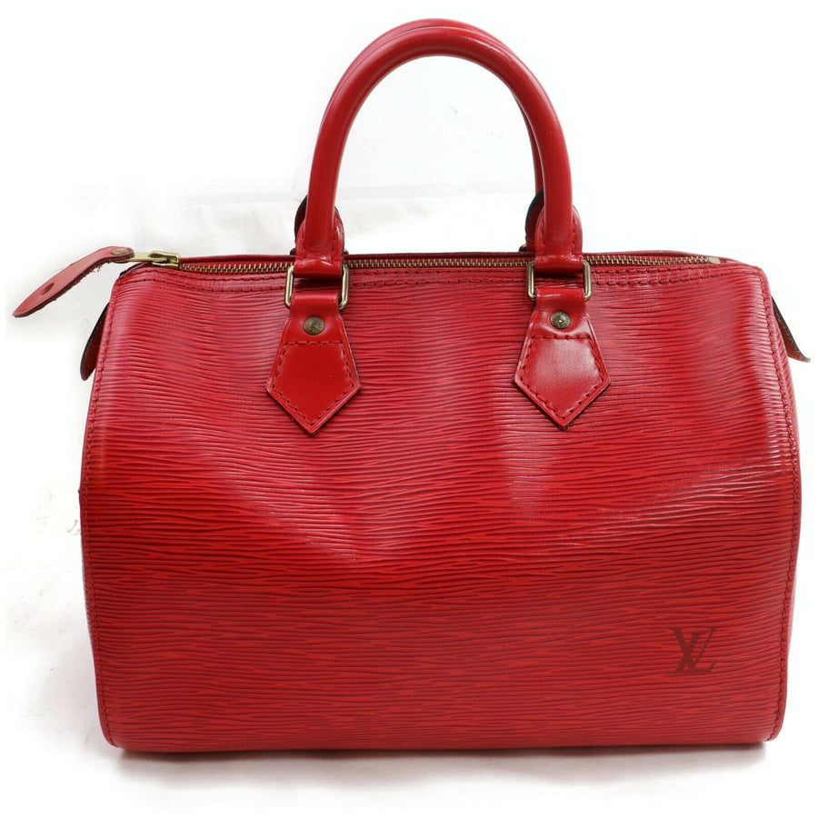 Louis Vuitton Hand Bag Speedy 25 Red Epi (SHC7-10845)