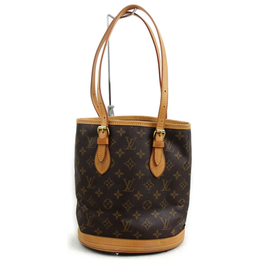 Louis Vuitton Tote Bag Bucket Pm Brown Monogram  (SHC7-10338)