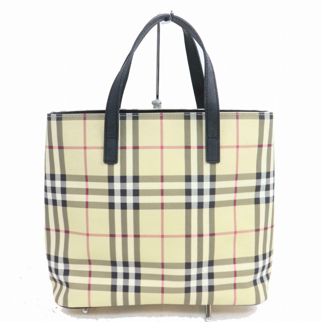 Indistinguishable  Burbe**y London Tote Bag Beige PVC (SHC1-14338)