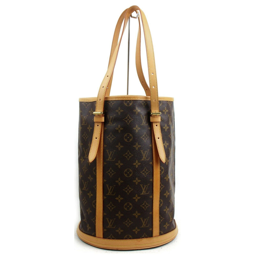 Louis Vuitton Tote Bag Bucket Gm Brown Monogram  (SHC7-10169)