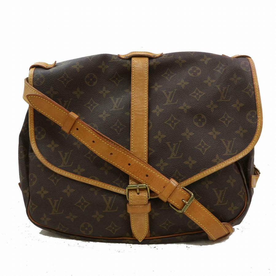 Louis Vuitton Shoulder Bag Saumur 35 Brown Monogram (SHC7-10449)