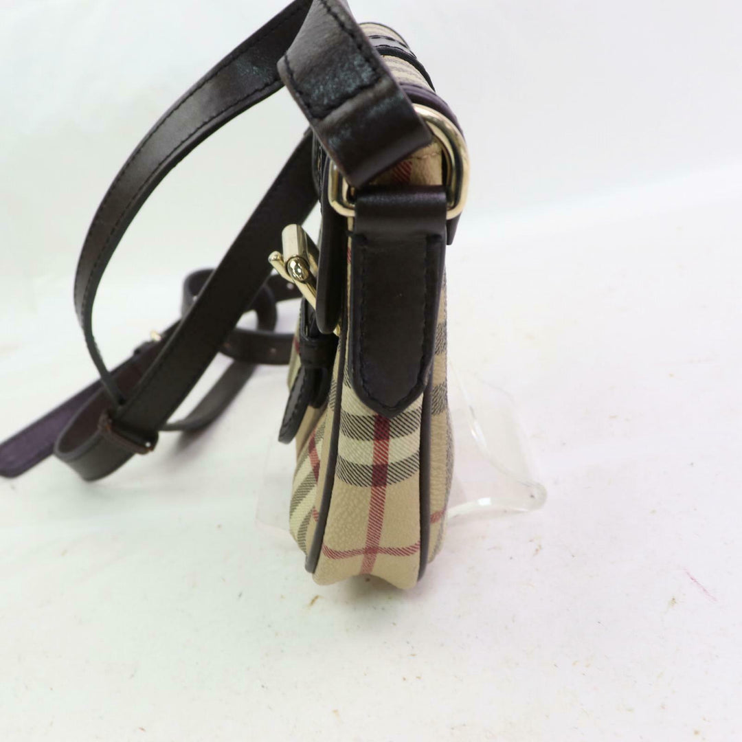 Indistinguishable  Burbe**y Shoulder Bag Light Brown PVC (SHC7-10093)