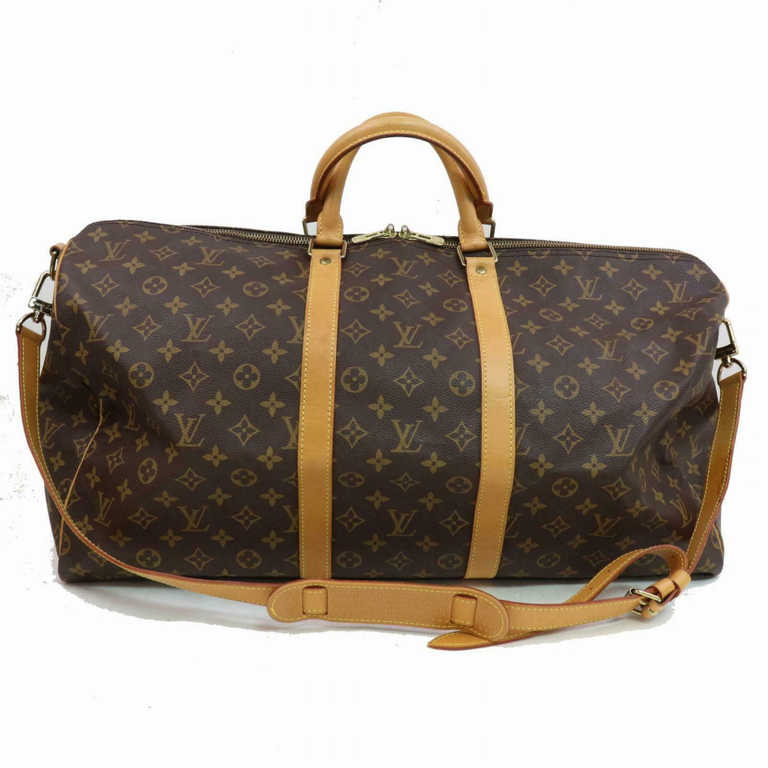 Louis Vuitton Boston Bag Keepall Bandouliere 55  (SHC7-10530)