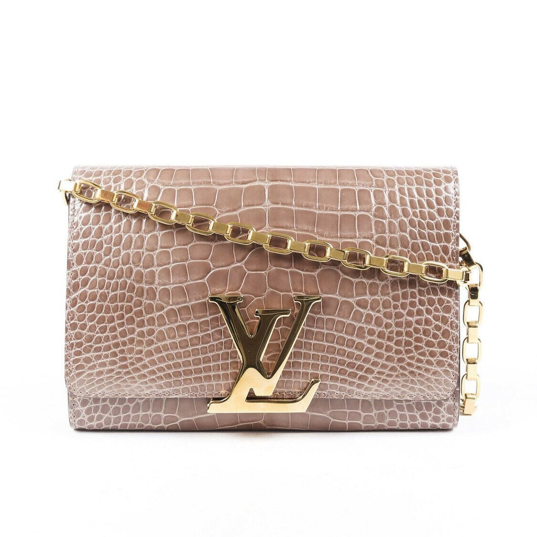 Louis Vuitton Chain Louise GM Alligator Bag
