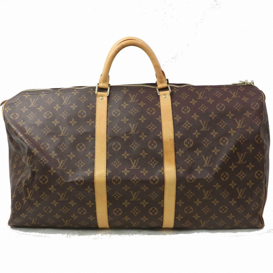 Louis Vuitton Boston Bag Keepall 60 Brown Monogram (SHC7-10799)
