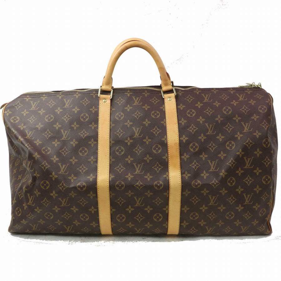 Louis Vuitton Boston Bag Keepall 60 Brown Monogram (SHC7-10799)