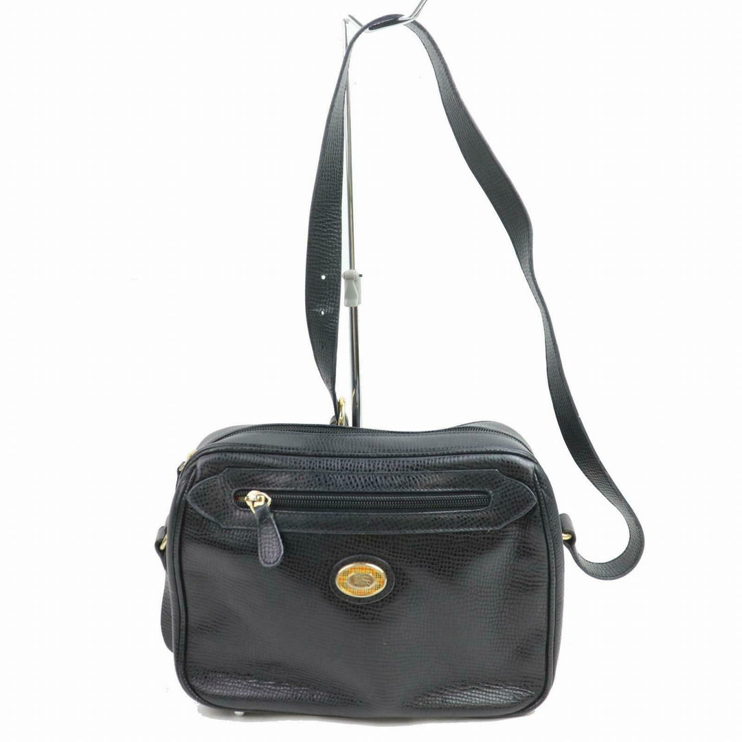 Indistinguishable  Burbe**y London Shoulder Bag Black Leather (SHC1-14377)