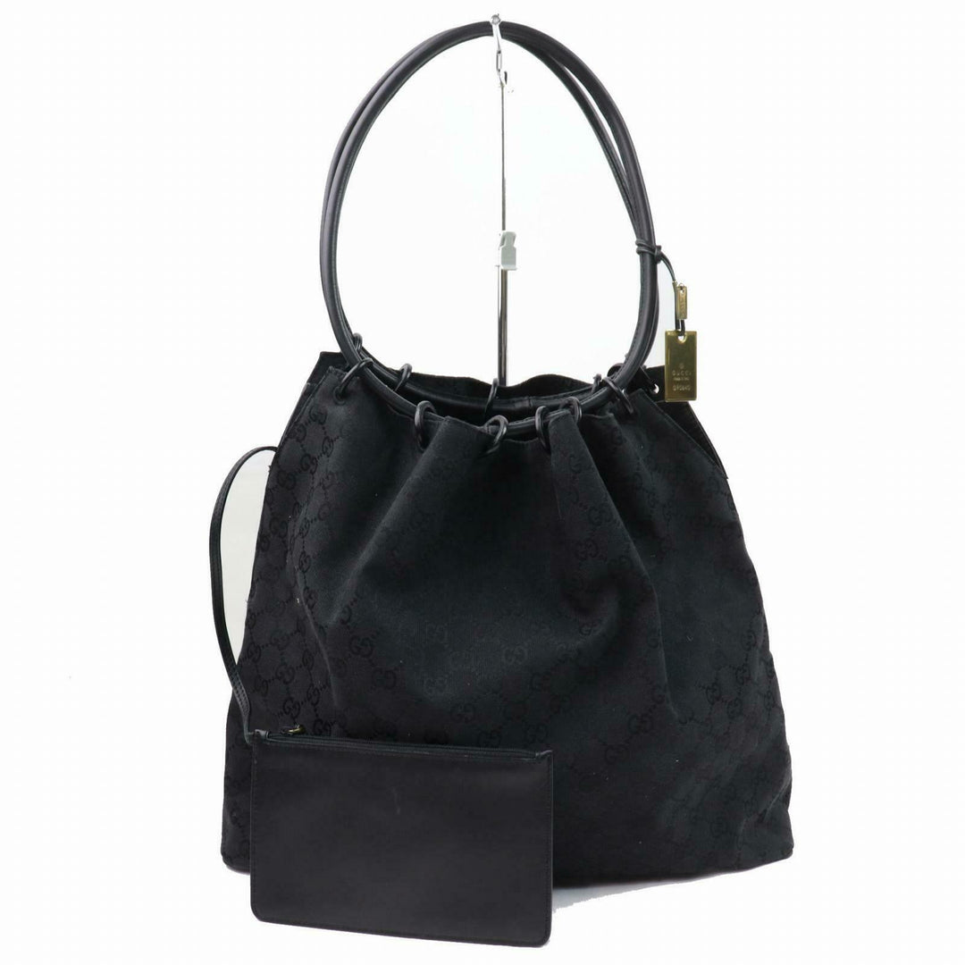 Indistinguishable  G*G Tote Bag Black Canvas (SHC1-14482)
