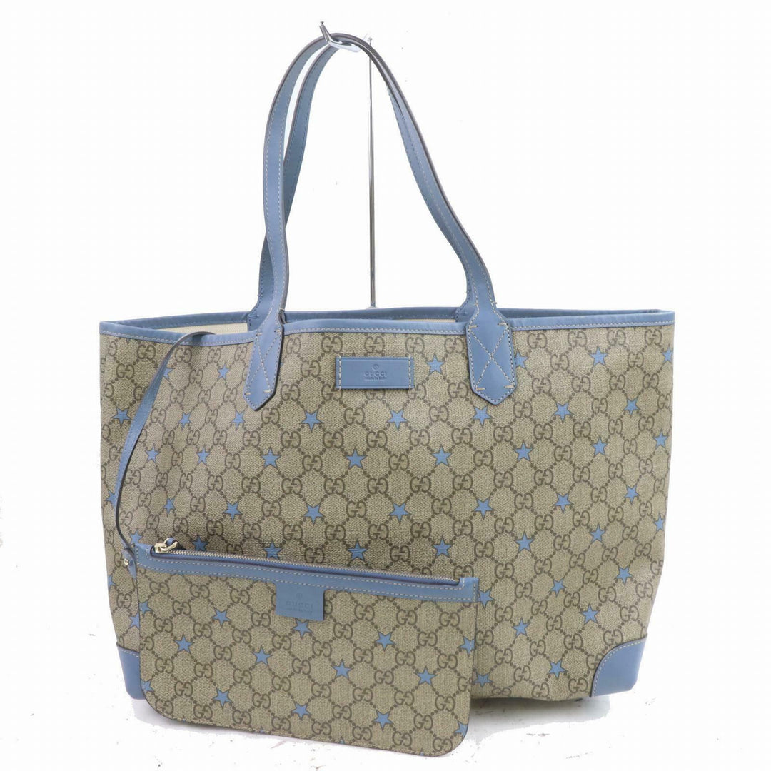 Indistinguishable  G*G Tote Bag Gg Supreme Star Brown PVC (SHC7-10167)