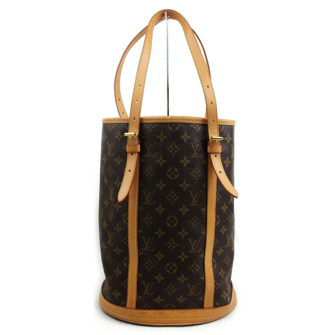 Louis Vuitton Tote Bag Bucket Gm Brown Monogram  (SHC7-10588)