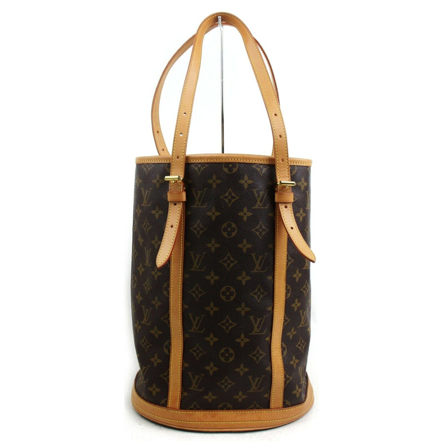 Louis Vuitton Tote Bag Bucket Gm Brown Monogram  (SHC7-10588)