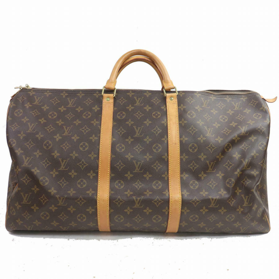Louis Vuitton Boston Bag Keepall 60 Brown Monogram (SHC7-10796)