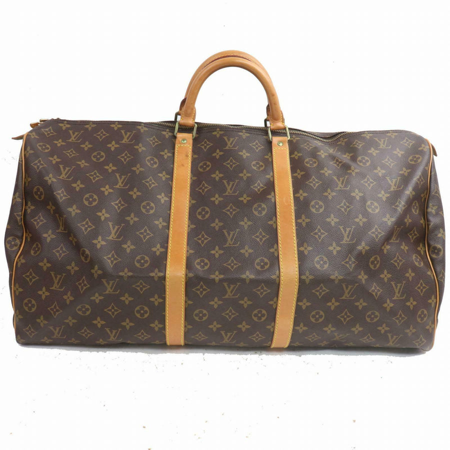 Louis Vuitton Boston Bag Keepall 60 Brown Monogram (SHC7-10134)