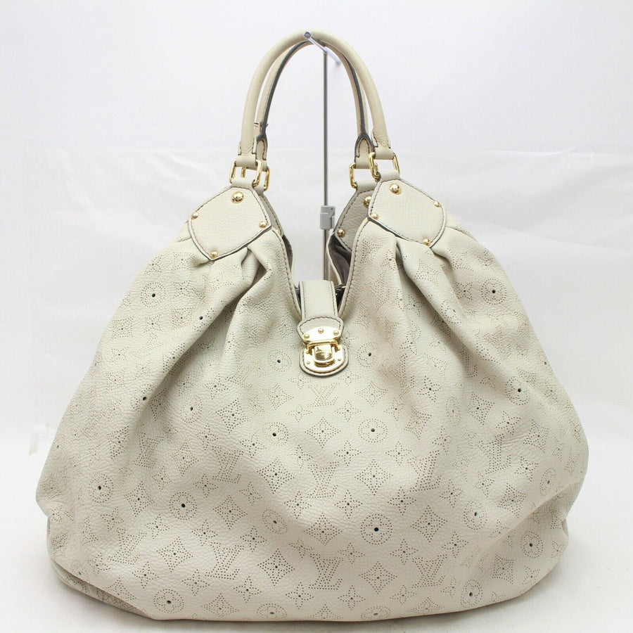 Louis Vuitton Shoulder Bag Mahinaxl Cream Mahina  (SHC7-10258)