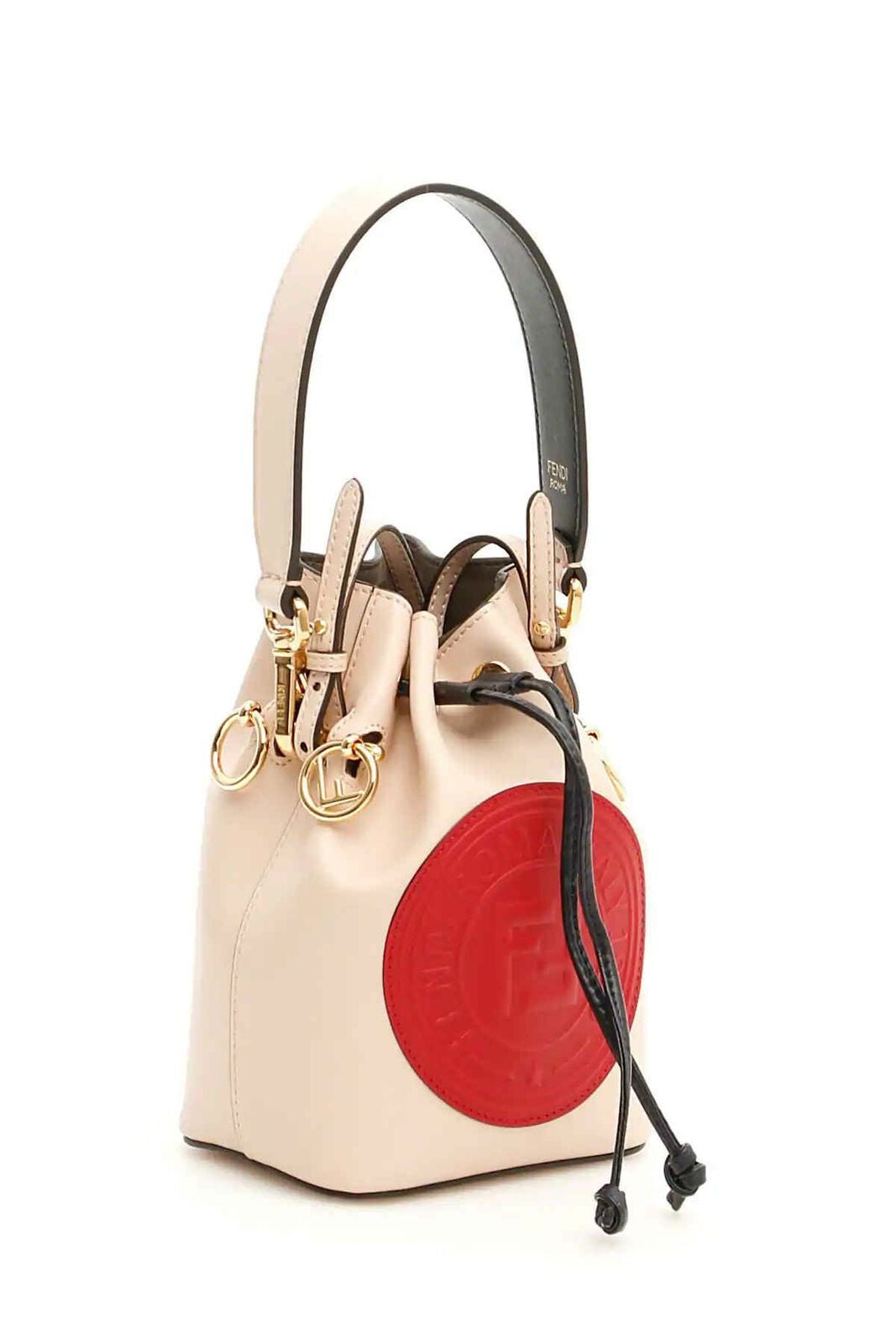Fendi Ladies Bucket bag Mon Tresor Light Pink Fd Mon Small Stmp Logo Lther