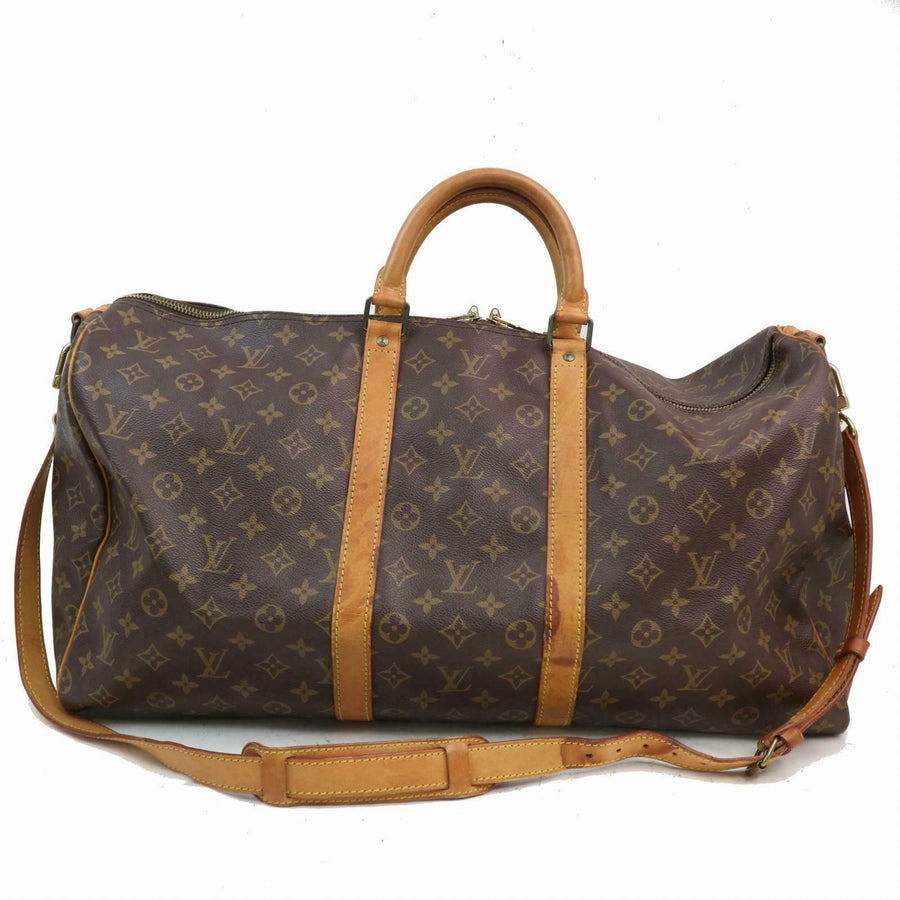 Louis Vuitton Boston Bag Keepall Bandouliere 55  (SHC7-10318)